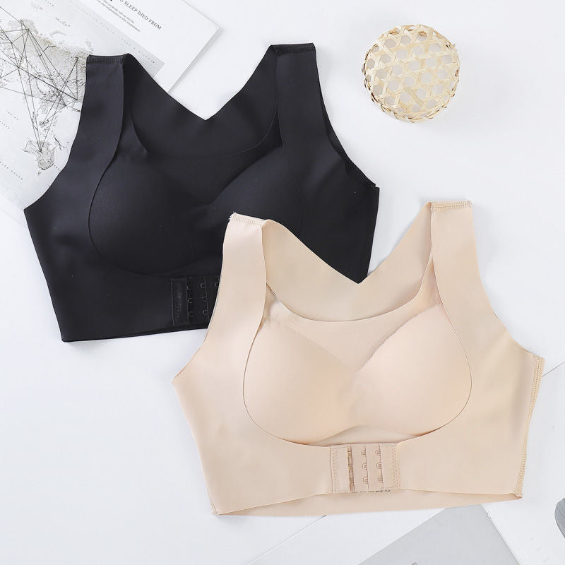 Women's Cross-Back Posture Corrector Push-Up Sports Bra