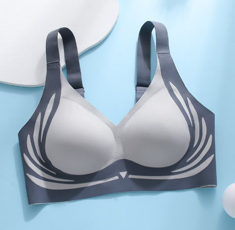 High-impact shockproof sports bra with built-in fixed cup support for women