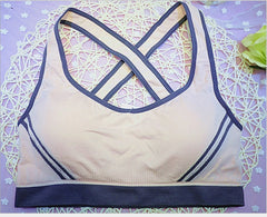 Women's Seamless Padded Athletic Tank Top & Sports Bra