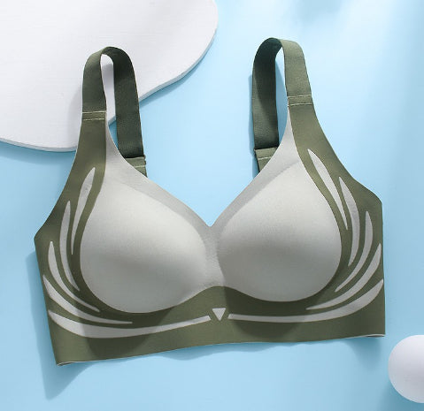 High-impact shockproof sports bra with built-in fixed cup support for women
