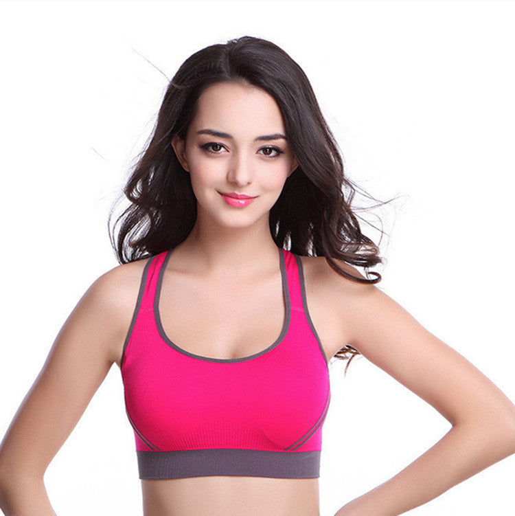 Women's Seamless Padded Athletic Tank Top & Sports Bra