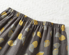 Pure cotton long sleeve jacquard pajama set