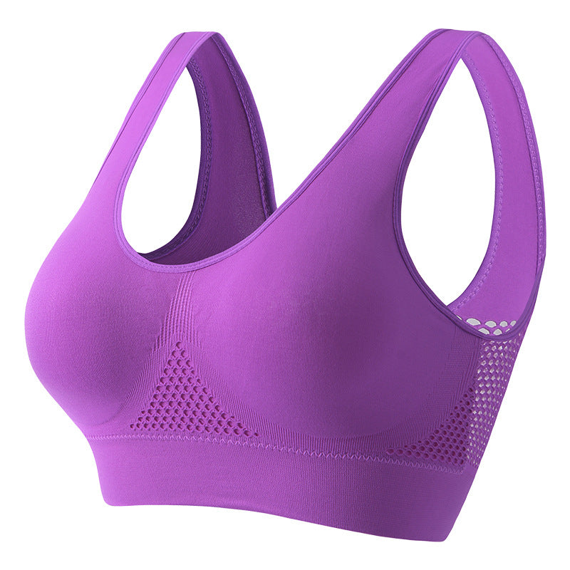 a6f4e2afdeWomen's push-up breathable sports bra in sweat-wicking athletic fabric with wireless bust support9a001733ad17c89e207da8
