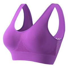 a6f4e2afdeWomen's push-up breathable sports bra in sweat-wicking athletic fabric with wireless bust support9a001733ad17c89e207da8
