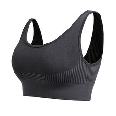 Plus size high-strength shockproof seamless quick-drying sports bra for women