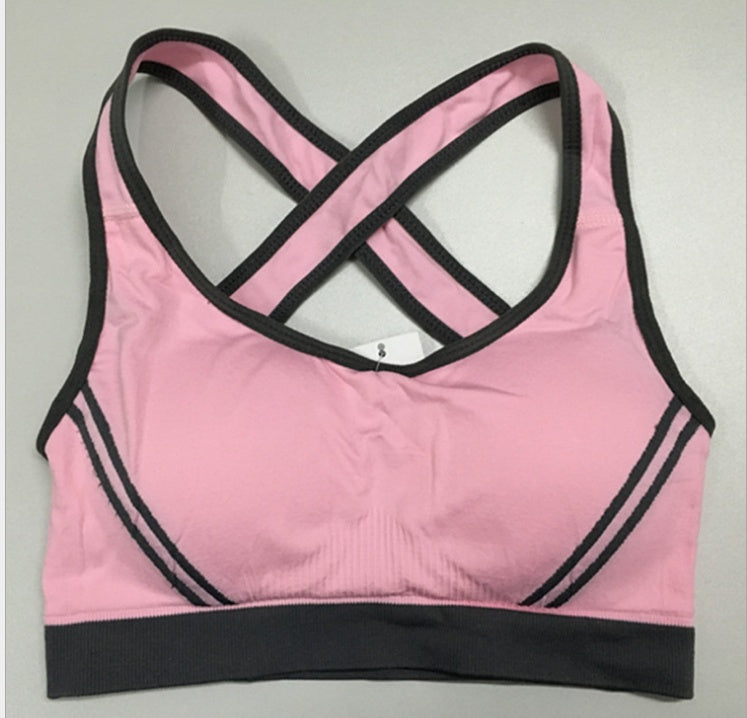 Women's Seamless Padded Athletic Tank Top & Sports Bra