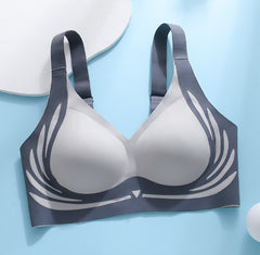 High-impact shockproof sports bra with built-in fixed cup support for women