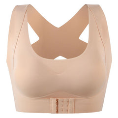 Women's Cross-Back Posture Corrector Push-Up Sports Bra