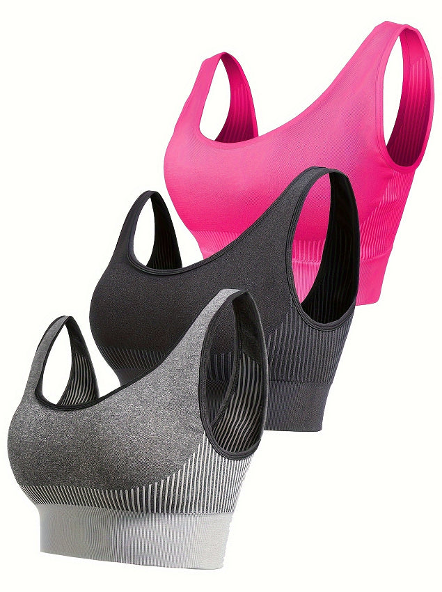 Plus size high-strength shockproof seamless quick-drying sports bra for women