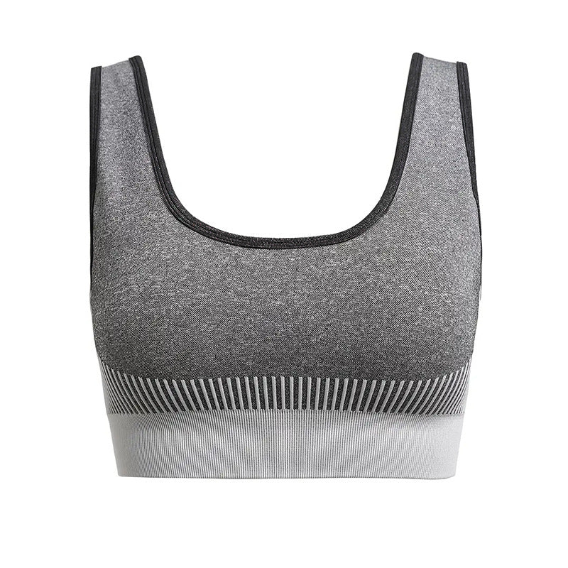 Plus size high-strength shockproof seamless quick-drying sports bra for women